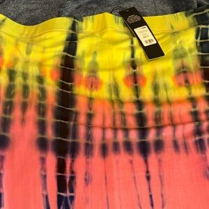 Fashion Nova Tie-Dye Maxi Dress - Yellow, Pink, and Blue